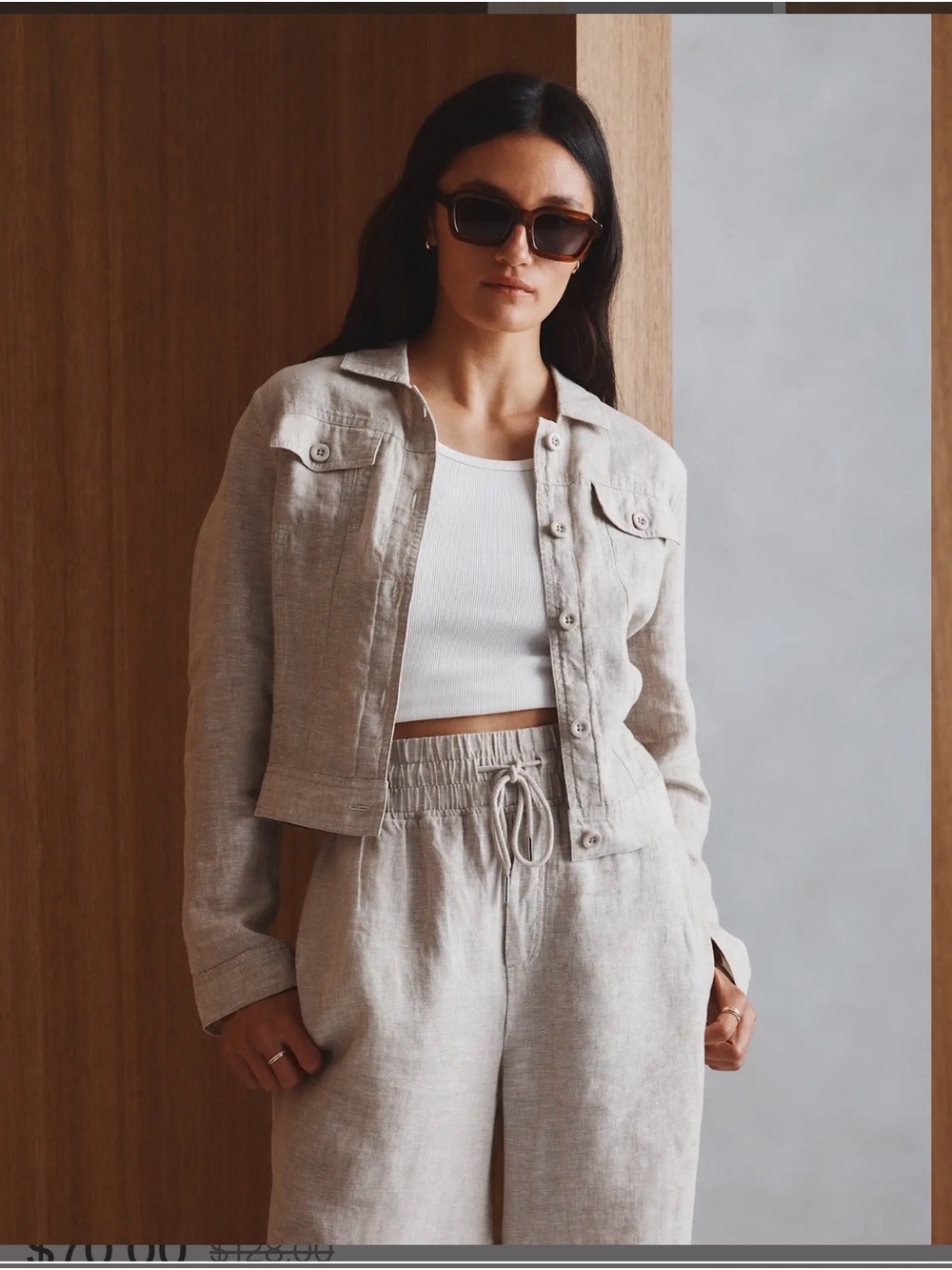 NWT- Low Stock! Quince 100% European Linen Flax Jacket - Picture 5 of 9